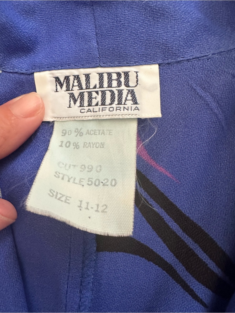Vintage Malibu Media California Hawaiian Dress - Picture 5 of 9